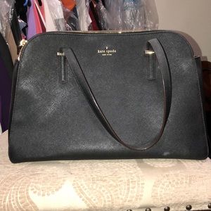 Black Double Zipper Kate Spade Purse